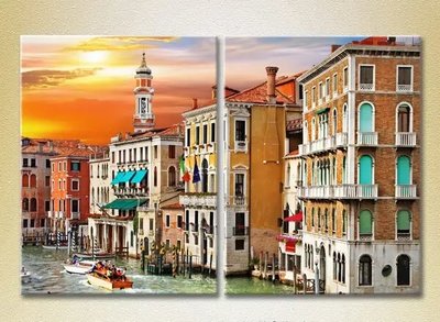 Модульные картины Италия, Венецианский канал_01 Gor9046 фото