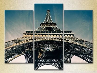 Tablouri modulare Turnul Eiffel vedere de jos_02 Gor7146 фото