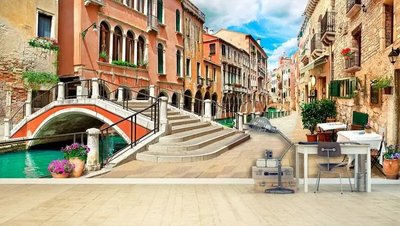 Фреска Каналы и дворики Венеции в цветах Fre4997 фото