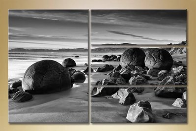 Модульные картины Полиптих, море камни TCH8497 фото