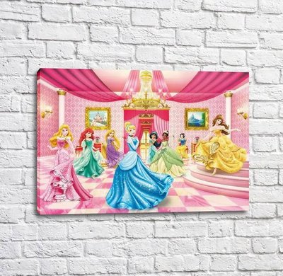 Постер Принцессы дисней в розовой комнате Mul16367 фото