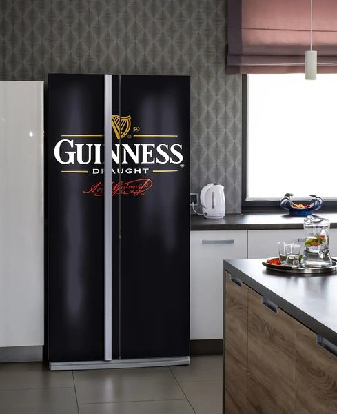 Autocolant 3D pentru ușă, sigla Guinness ST327 фото