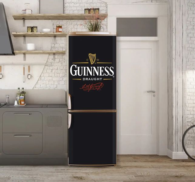 Autocolant 3D pentru ușă, sigla Guinness ST327 фото