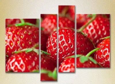 Tablouri modulare Strawberry close-up_04 Eda6539 фото