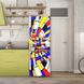 3Д наклейка на дверь, Разноцветная абстракция STD208 фото 2