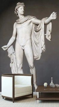 Фотообои - "Ватиканская статуя Апполона" 3D5298 фото