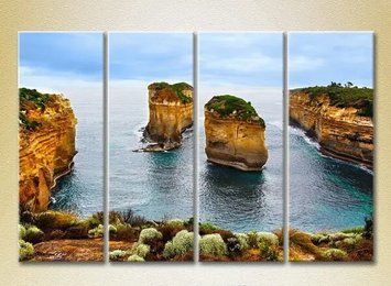 Модульные картины Скалы в море_03 Mor9299 фото