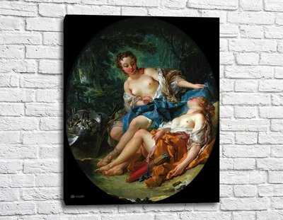O pictează pe Diana cu o nimfă după vânătoare Fra11450 фото