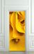 3Д наклейка на дверь, Желтые цветы крупным планом D218 фото 3