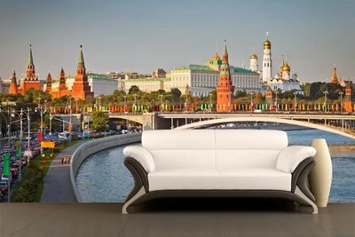 Фотообои Московский Кремль и река, Москва Ark2301 фото