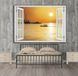 Sticker de perete, fereastra cu vedere la Palm Beach W181 фото 1