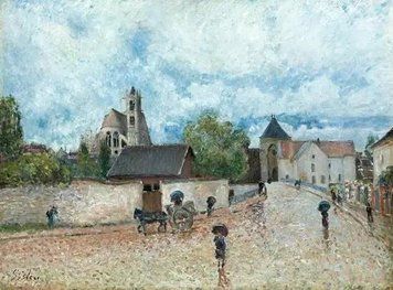Moret-sur-Loing, the Rain, 1887-88 Sis11202 фото