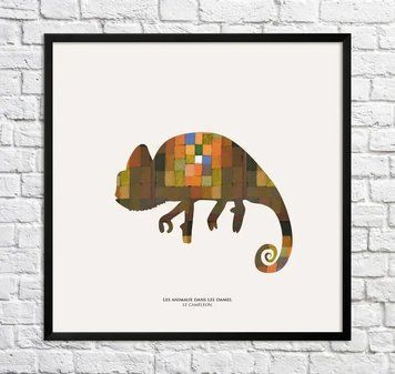 Poster Cameleon. Abstracția Min18690 фото