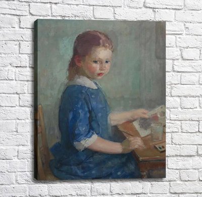 Pictura Carl Albert Buer - Fiica artistei Lydia,-1912-13 Imp12353 фото
