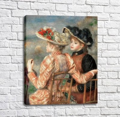 Pictură de Pierre Auguste Renoir, franceză, Două fete Ren14004 фото