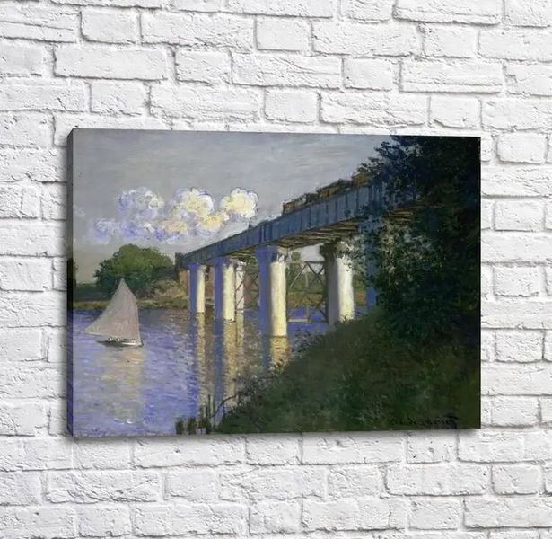Картина Railroad Bridge, Argenteuil Mon14304 фото