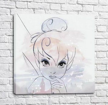 Poster fairy ding ding pe un fundal alb Mul16624 фото