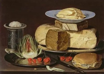 Still Life with Cheeses, Artichoke, and Cherries TSv10954 фото