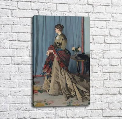 Pictură Portretul doamnei Gaudibert, 1868 Mon14305 фото