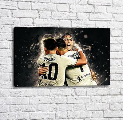 Poster cu Rodrigo Bentancur, Paulo Dybala și Cristiano Ronaldo Fut17339 фото