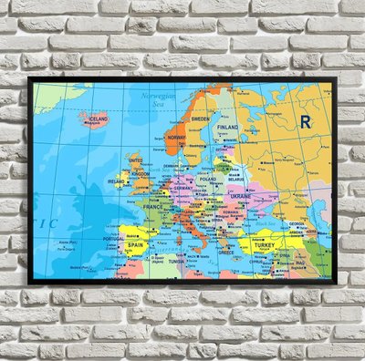 Политическая карта Европы Kar14875 фото