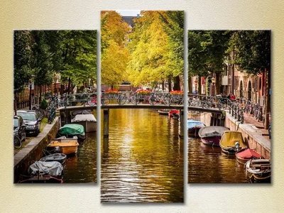 Модульные картины Амстердамский каналГолландия Gor7507 фото