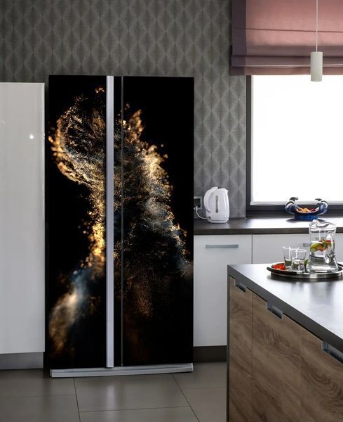 Autocolant 3D pe usa, polen auriu ST265 фото