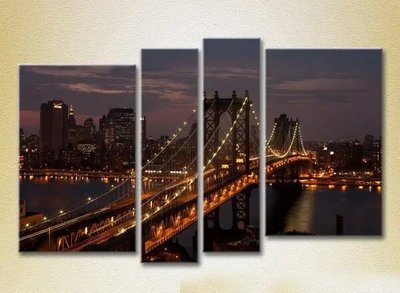 Модульные картины Манхэттенский мост_08 Gor6840 фото
