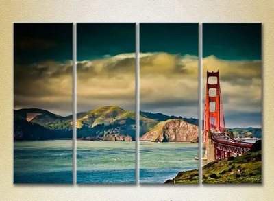 Tablouri modulare Golden Gate Bridge în perspectivă_03 Gor6640 фото