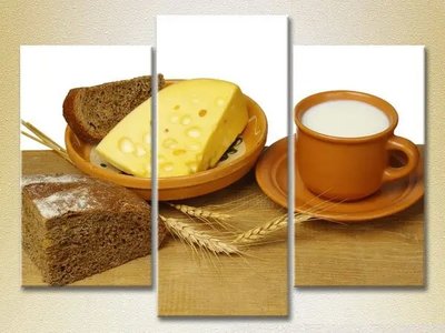 Imagini modulare Pâine cu brânză și lapte Eda10640 фото