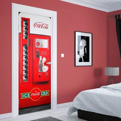 3Д наклейка на дверь, CocaCola STD57 фото