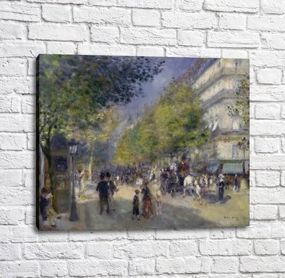 Pictură de Pierre Auguste Renoir, francez, The Grands Boulevards Ren14009 фото