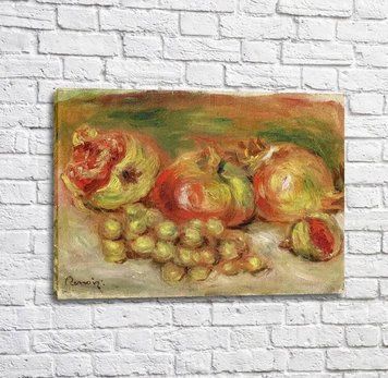 Pictură de Pierre Auguste Renoir Granate și struguri Ren14110 фото