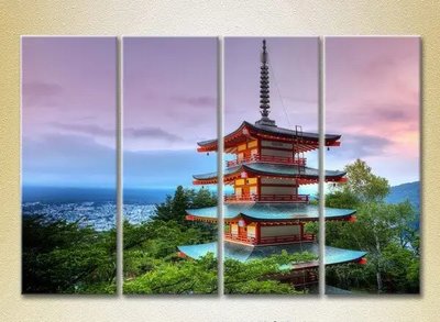 Модульные картины Японская пагода_01 Gor6809 фото