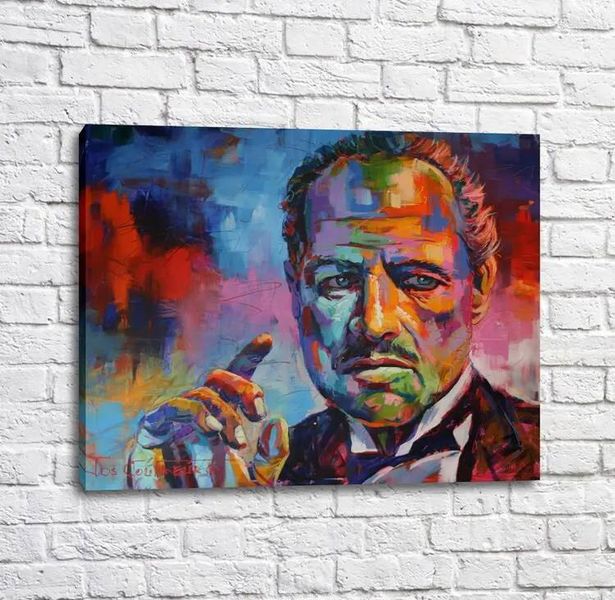 Постер Дон Вито Корлеоне в стиле арт модерн Izv17978 фото