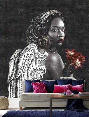 Fototapet Fată africană stilizată ca un înger Sov2810 фото