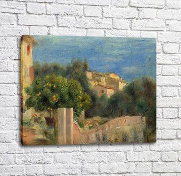 Pictură Pierre Auguste Renoir Casa artistului din Cagnes Ren14511 фото