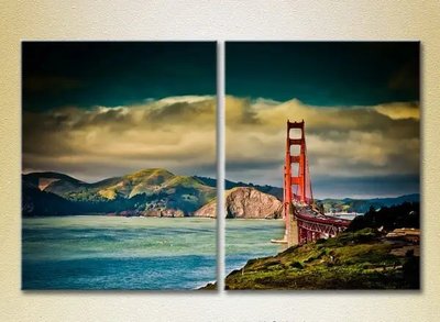 Tablouri modulare Podul Golden Gate în perspectivă_01 Gor9010 фото