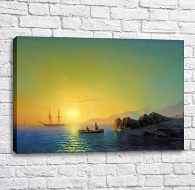 Картина Закат солнца у крымских берегов. 1856 Ayv13411 фото