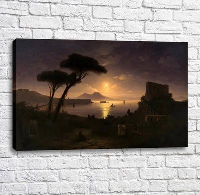 Картина Неаполитанский залив в лунную ночь 1842 Ayv13462 фото