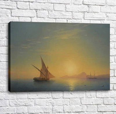 Картина Закат над островом Искья. 1857 Ayv13412 фото