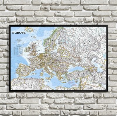 Карта Европы на английском Kar14880 фото