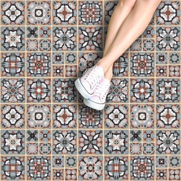 Placi in culori retro cu modele in stil etnic P2 фото