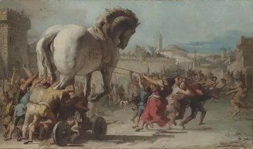 The Procession of the Trojan Horse into Troy Fig13113 фото