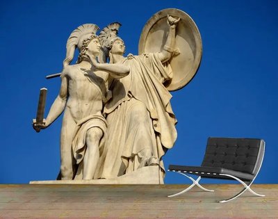 Fototapet Sculptură de războinici greci 3D2012 фото
