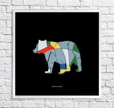 Постер Медведь. Абстракция Min15932 фото