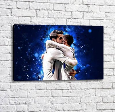 Poster cu Eden Hazard și Alvaro Morata Fut17346 фото
