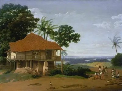 Peisaj brazilian cu o casă a muncitorilor Pey12864 фото
