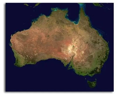 Poster foto Australia, fotografie prin satelit Avs18650 фото