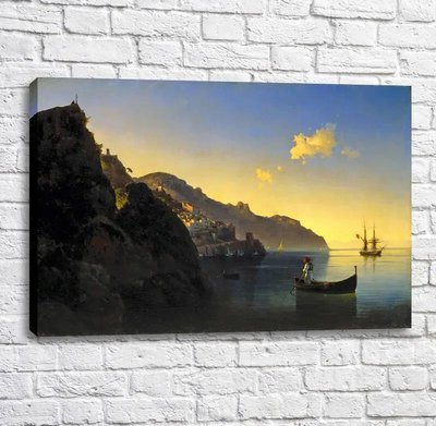 Coasta de pictură în Amalfi. 1841 Ayv13514 фото